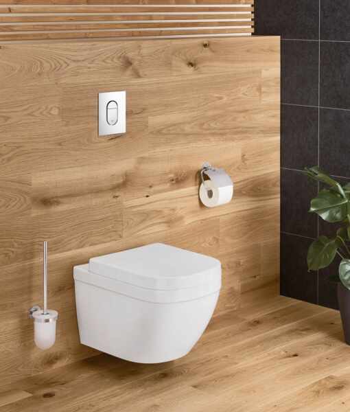 Vas toaleta suspendat Grohe Euro Ceramic Rimless Triple Vortex cu PureGuard