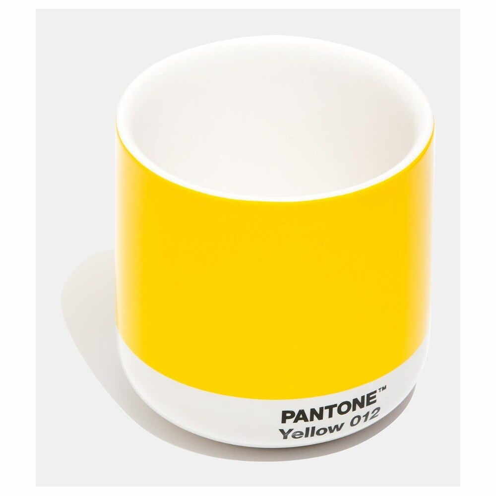 Cană galbenă din ceramică 175 ml Cortado Yellow 012 – Pantone