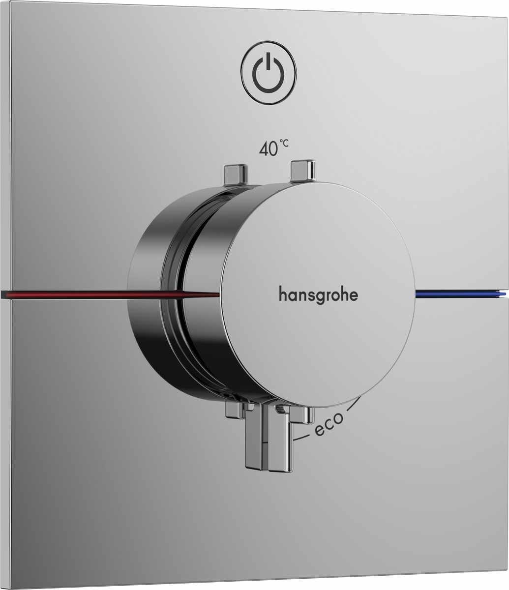 Baterie dus termostatata Hansgrohe ShowerSelect Comfort E On/Off cu montaj incastrat necesita corp ingropat crom
