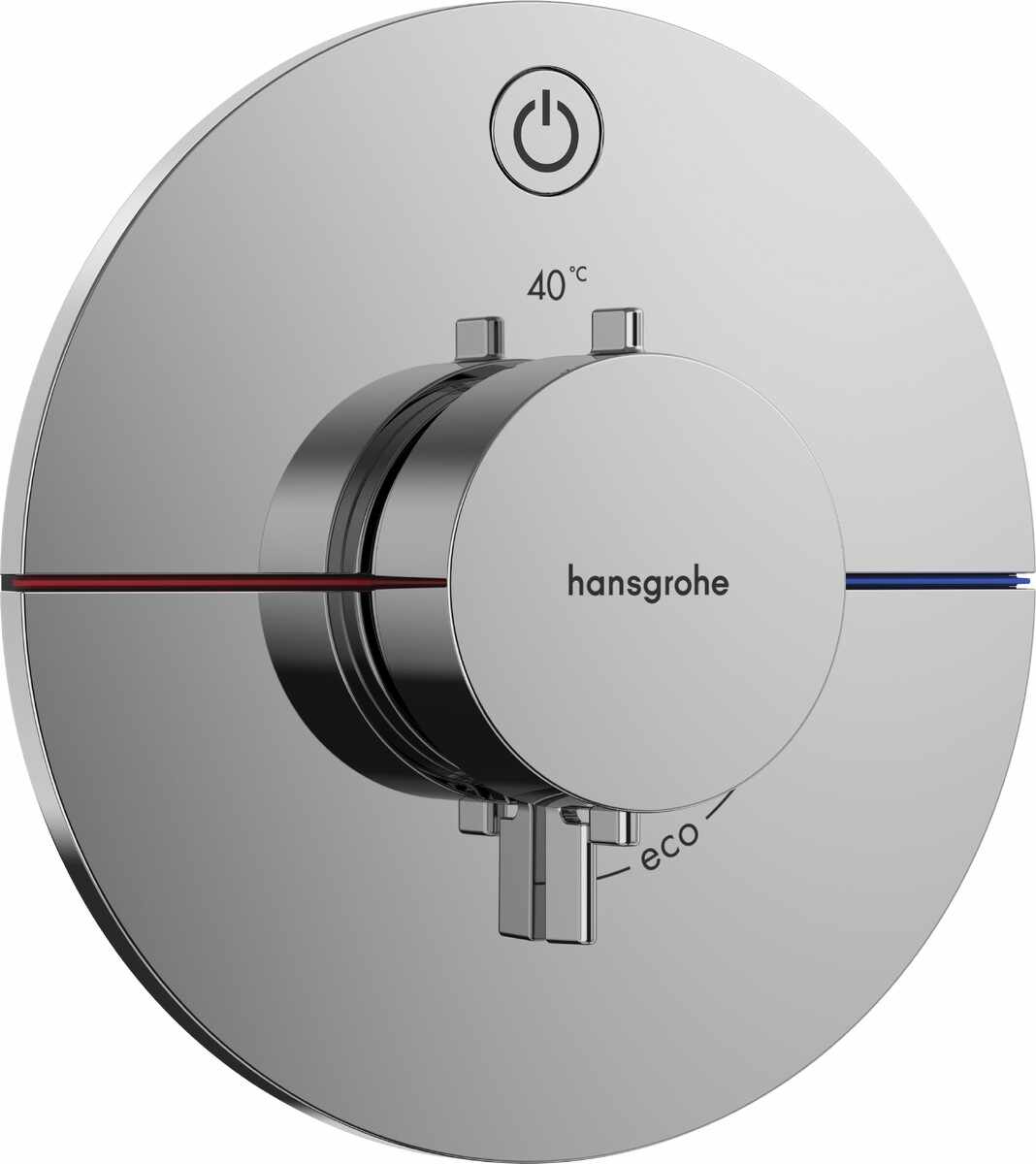 Baterie dus termostatata Hansgrohe ShowerSelect Comfort S On/Off cu montaj incastrat necesita corp ingropat crom