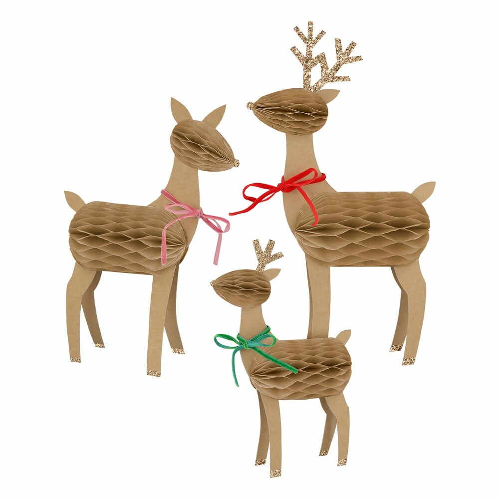 Figurine de Crăciun 3 buc. Reindeer Family – Meri Meri
