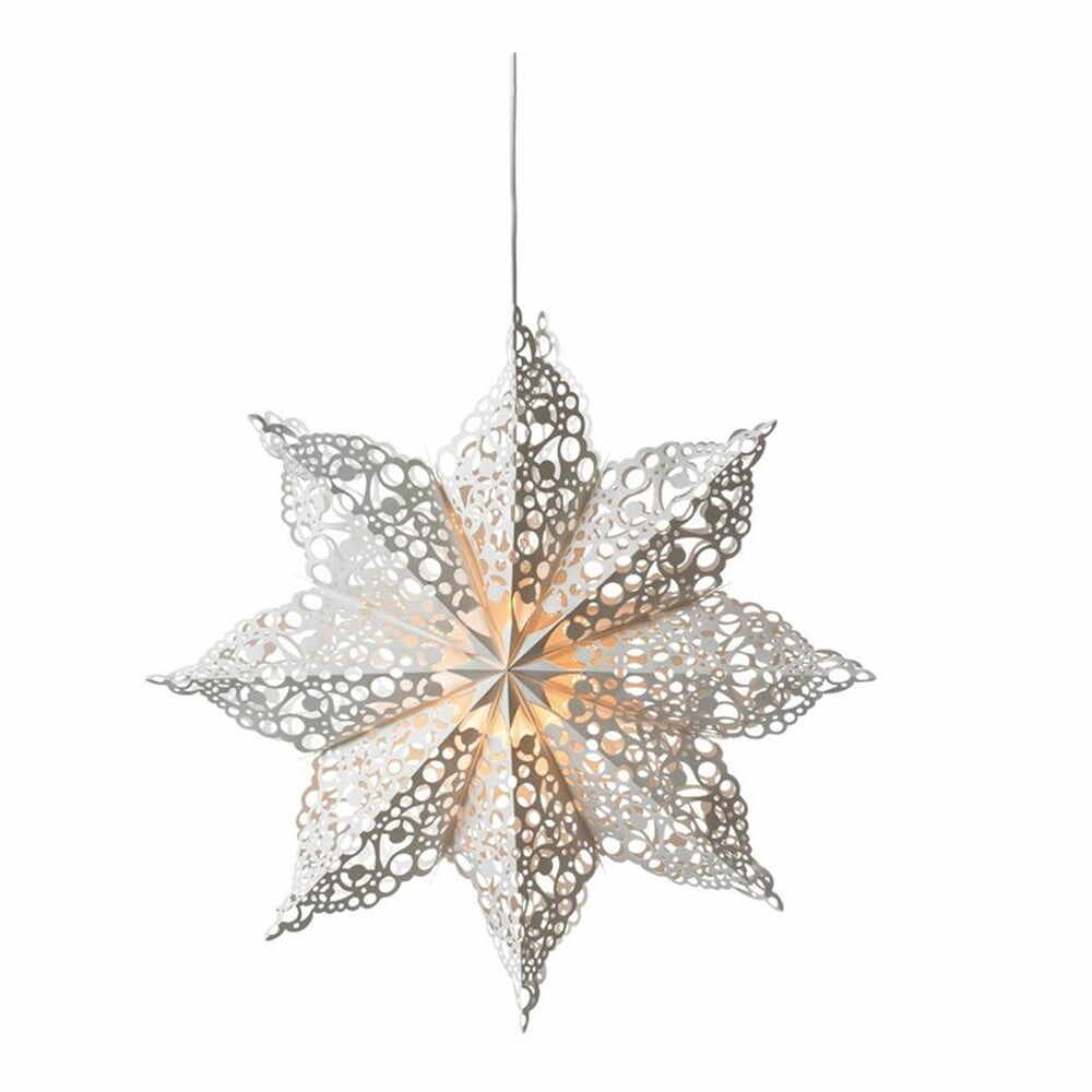 Decorațiune luminoasă albă ø 70 cm cu model de Crăciun Hall – Markslöjd