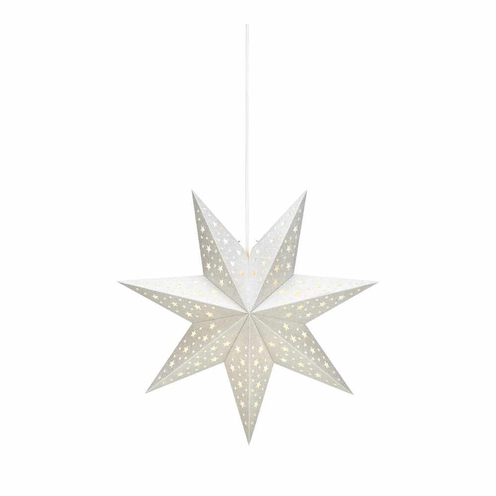 Decorațiune luminoasă argintie ø 45 cm cu model de Crăciun Solvalla – Markslöjd