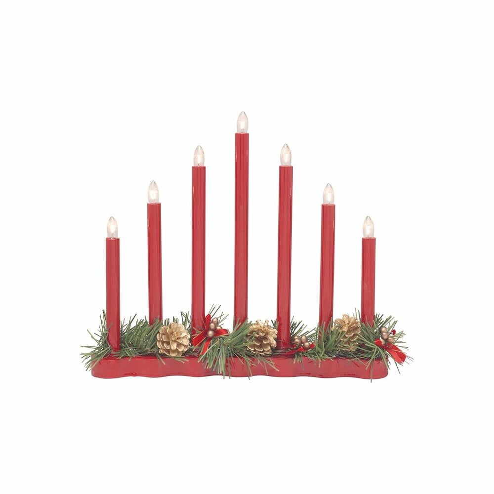 Decorațiune luminoasă roșie cu model de Crăciun Hol – Markslöjd