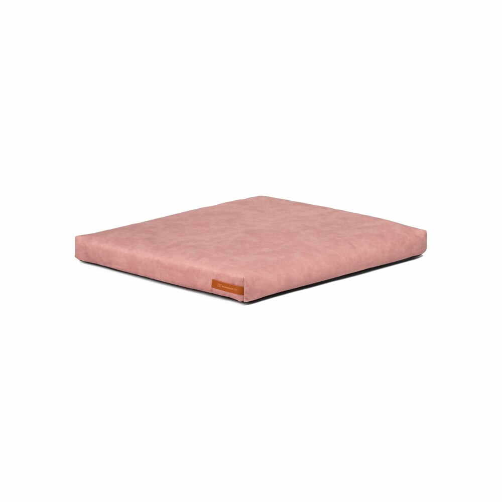 Saltea roz pentru câini din piele ecologică 40x50 cm SoftPET Eco S - Rexproduct