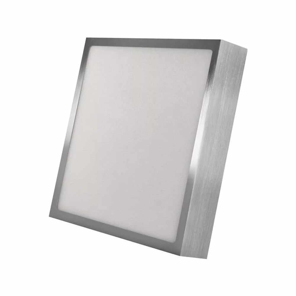 Plafonieră argintiu-lucios LED 22.5x22.5 cm Nexxo – EMOS