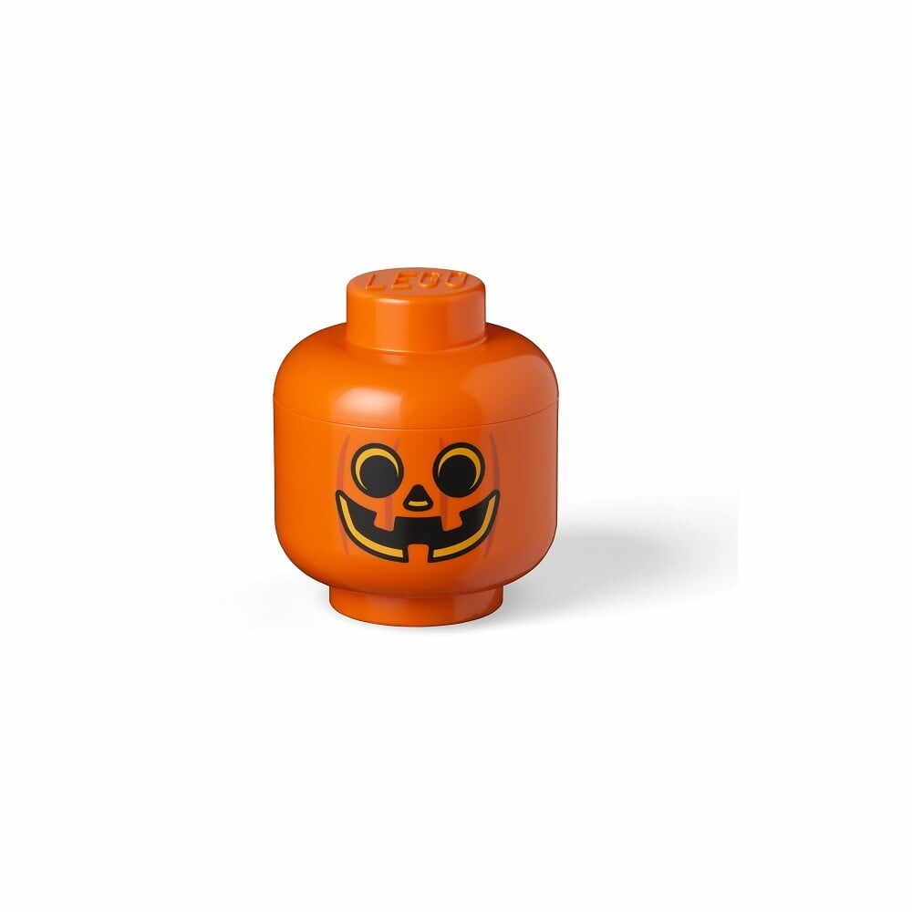 Cutie de depozitare LEGO® Pumpkin, ø 16 cm, portocaliu
