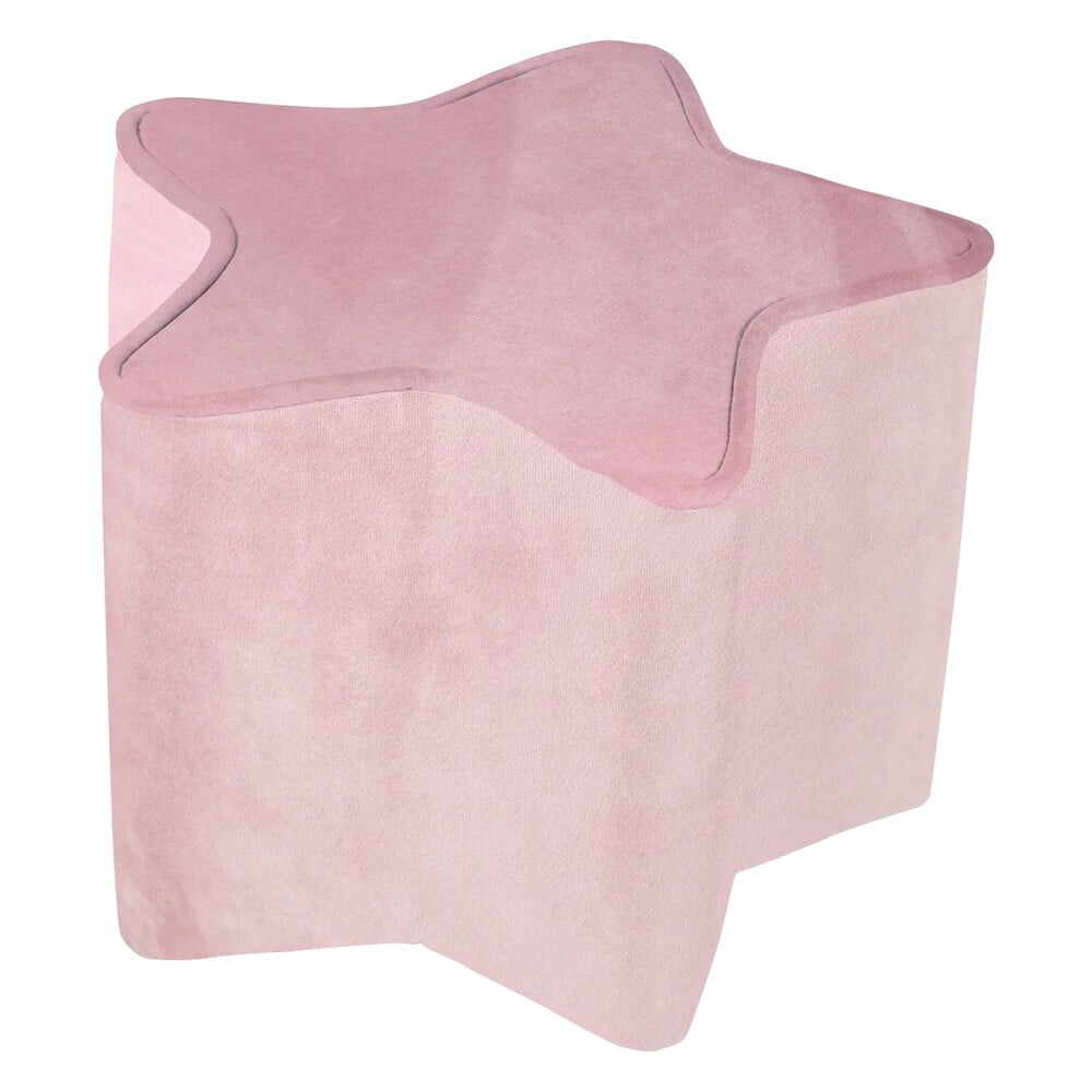  Puf pentru copii roz deschis cu tapițerie din catifea Lil Sofa – Roba la pret 189 lei 