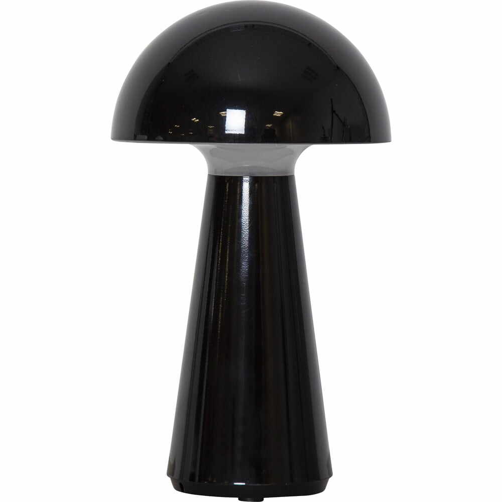 Veioză neagră LED cu intensitate reglabilă (înălțime 28 cm) Mushroom – Star Trading
