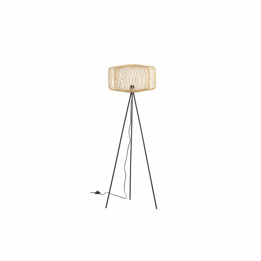 Lampadar cu abajur din ratan (înălțime 146 cm) Jule – Geese