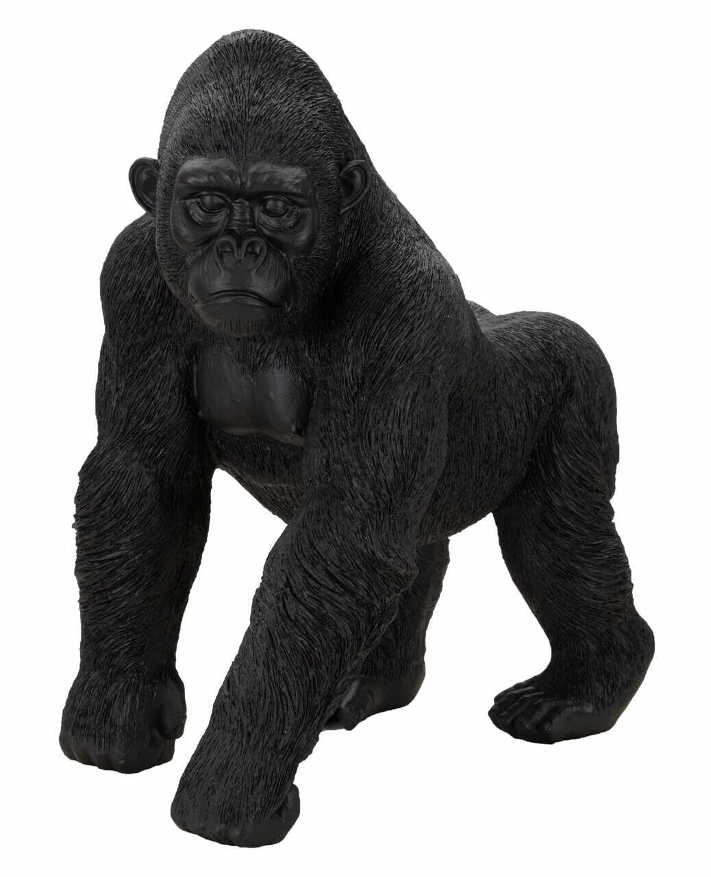 Statueta decorativa, Gorilla, Mauro Ferretti, 35 x 21.5 x 37.5 cm, polirasina, negru