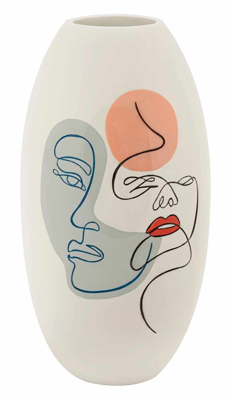 Vaza, Art -C, Mauro Ferretti, Ø20.5 x 38 cm, polirasina, multicolor