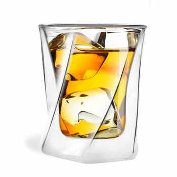 Pahar cu perete dublu whiskey Vialli Design, 300 ml