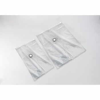 Set 2 saci cu vid pentru haine Compactor Premium Valve Large, 80 x 130 cm