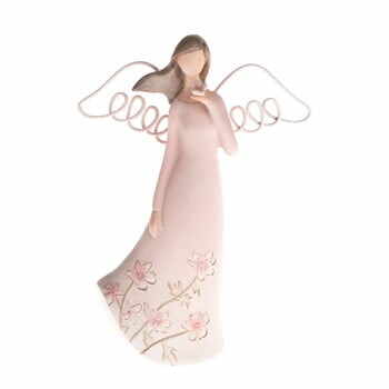 Decorațiune în formă de înger cu fluture Dakls, înălțime 13 cm