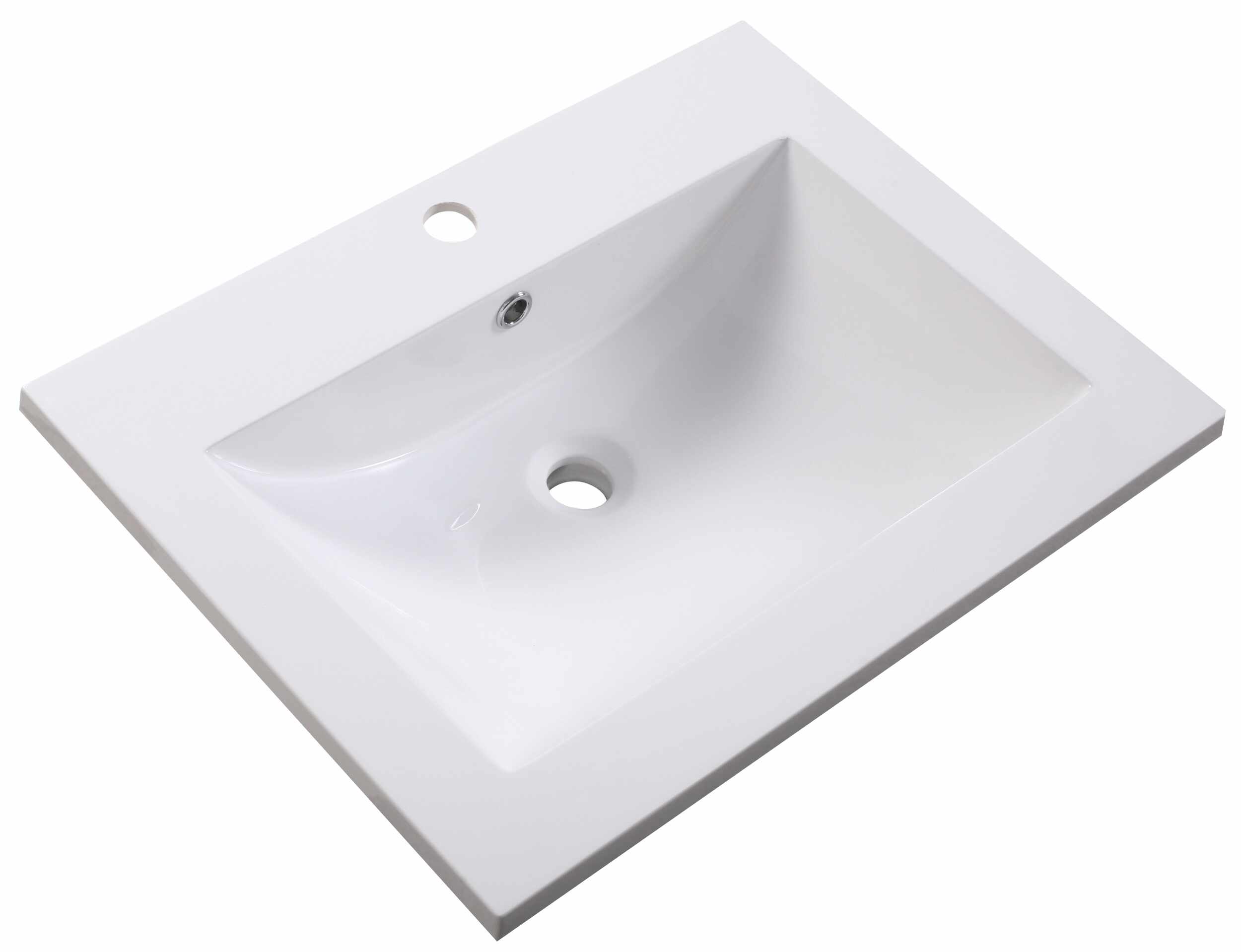 Lavoar Sanotechnik Soho 60x48cm montare pe mobilier compozit alb
