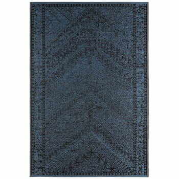 Covor potrivit pentru exterior Bougari Mardin, 140 x 200 cm, albastru închis