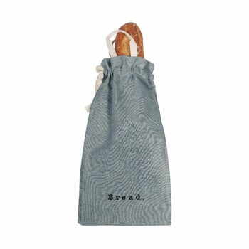 Săculeț textil pentru pâine Linen Couture Bag Blue Sky, înălțime 42 cm