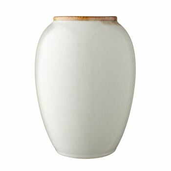 Vază din ceramică Bitz Basics Cream, înălțime 20 cm, crem