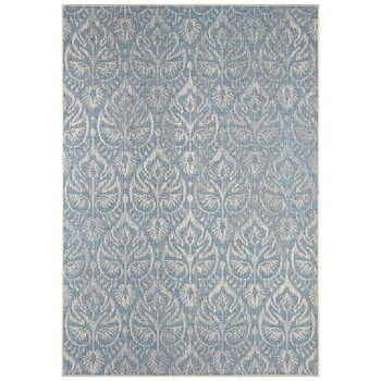 Covor potrivit pentru exterior Bougari Choy, 160 x 230 cm, gri - albastru