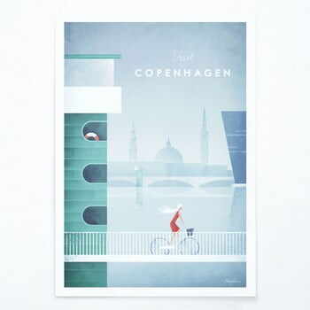 Poster Travelposter Copenhagen, A2