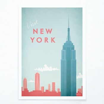 Poster Travelposter New York, A3