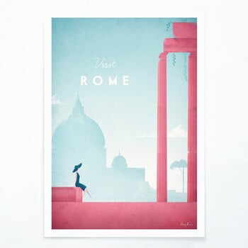Poster Travelposter Rome, A3