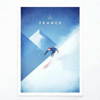 Poster Travelposter Ski France, A2