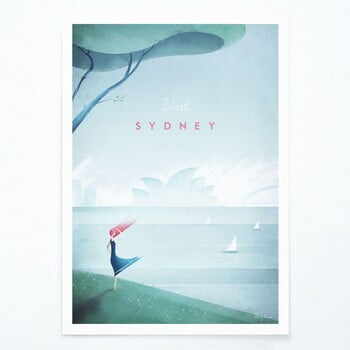 Poster Travelposter Sydney, A3
