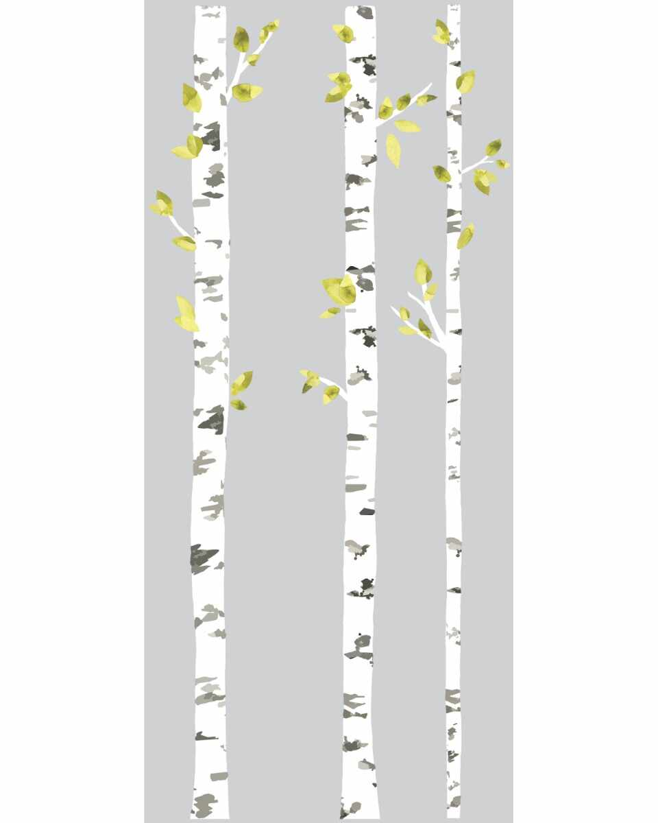 Sticker gigant BIRCH TREES | 10,8 x 242,6 cm