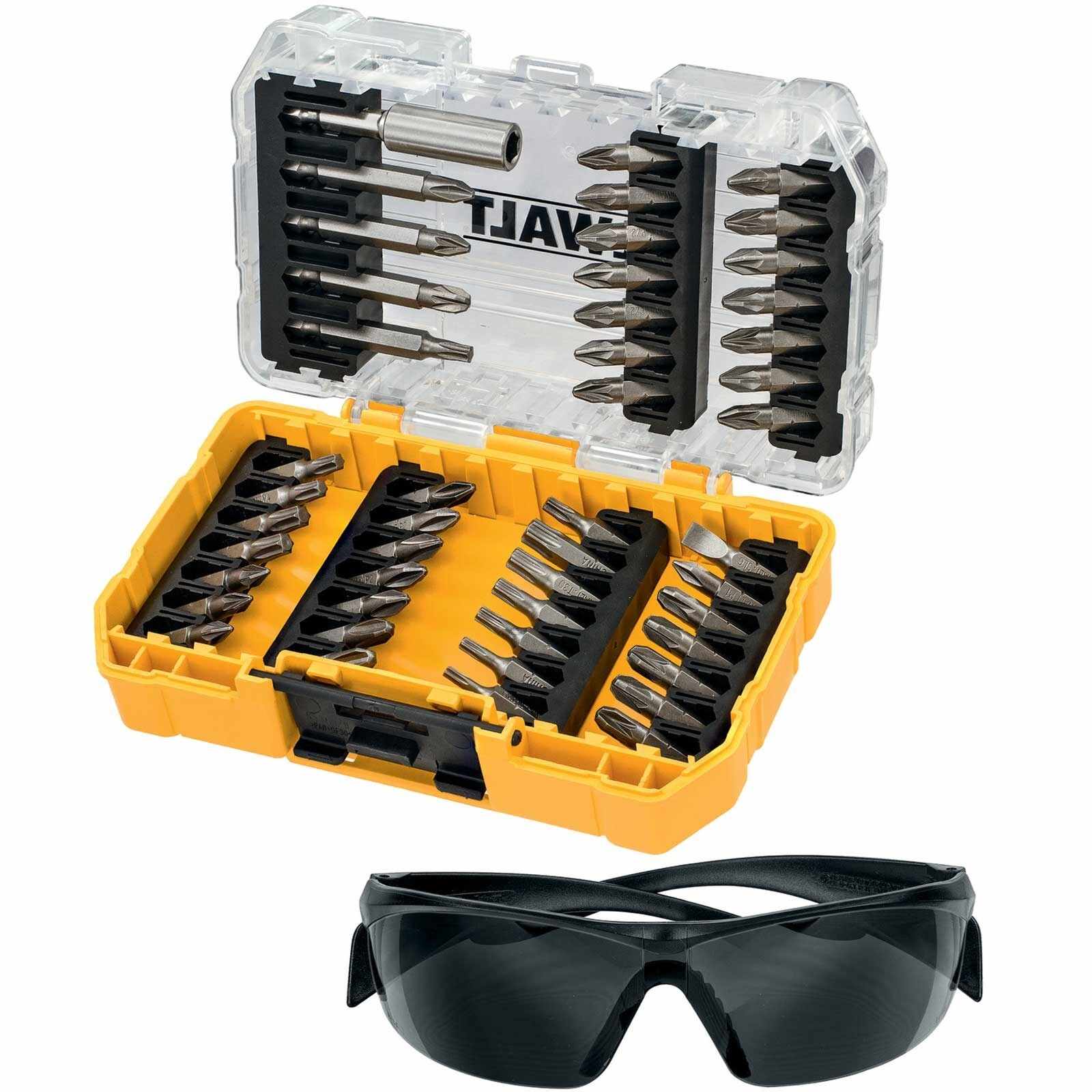 Set insurubare 47 accesorii si ochelari protectie DeWalt - DT70703