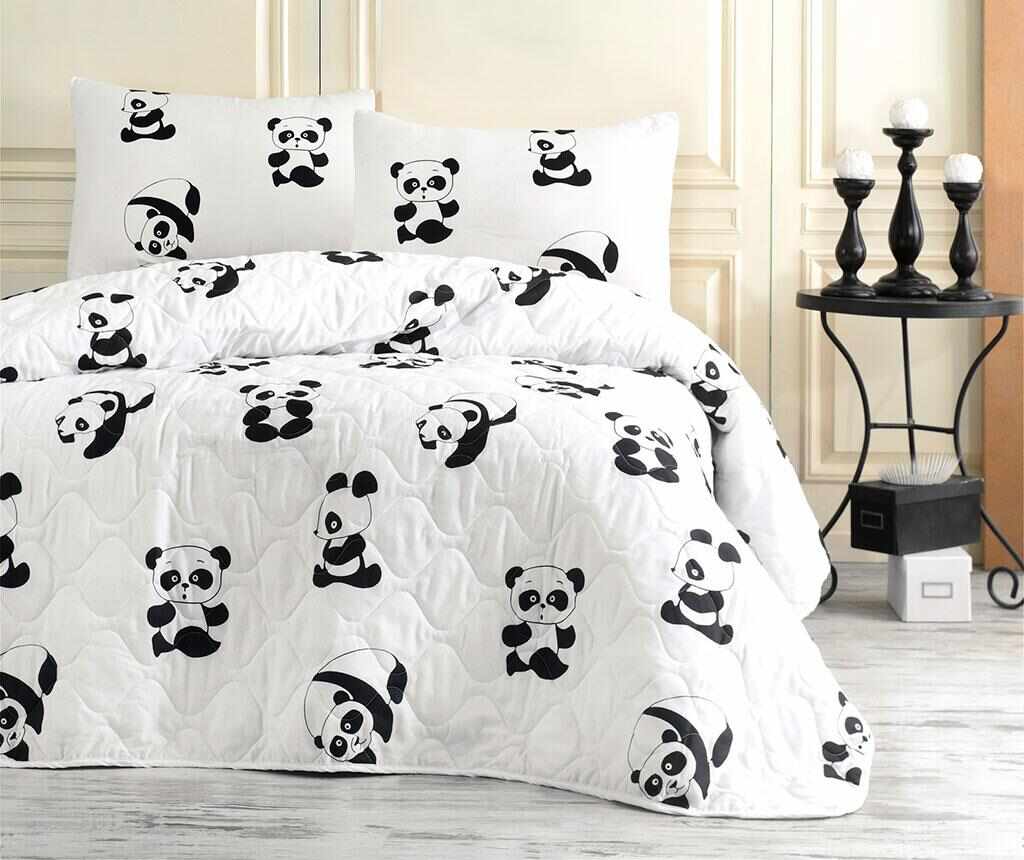 Set cuvertura matlasata Single Panda