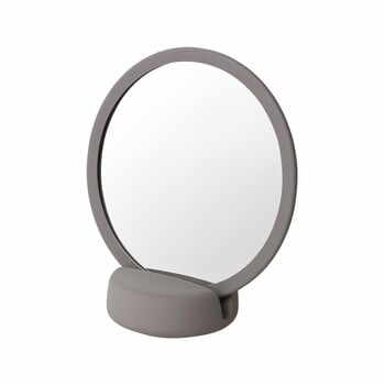 Oglindă cosmetică pentru masă Blomus, înălțime 18,5 cm, gri