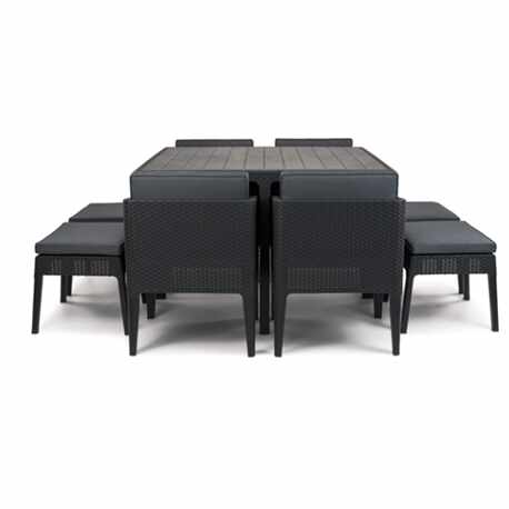 Set mobilier gradina graphite Keter Columbia 9 piese