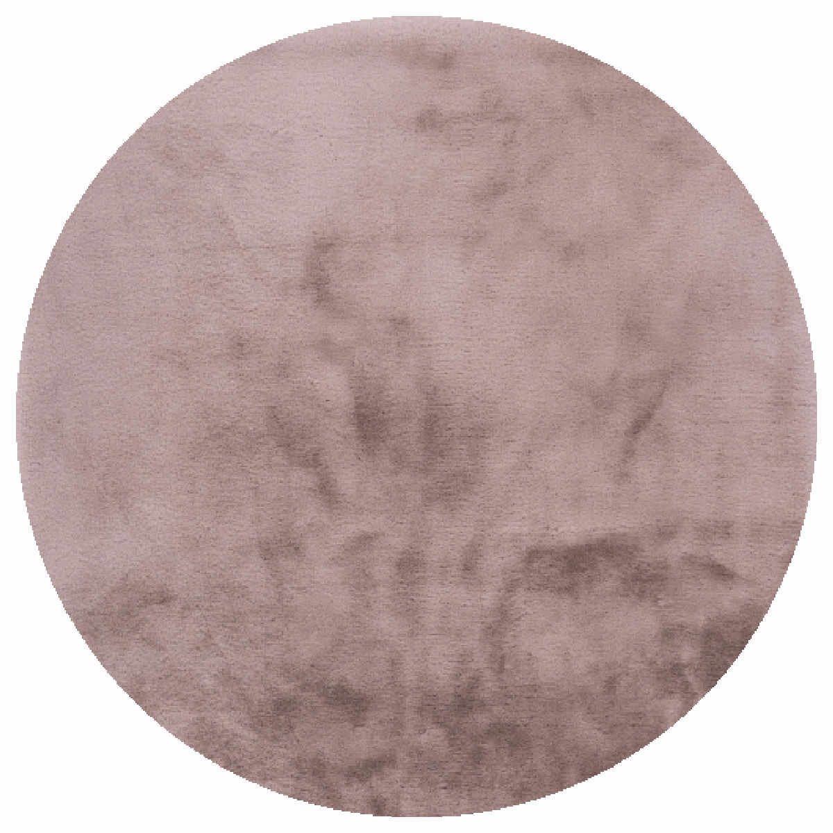 Covor Unicolor Oren, Roz, 120x120 cm