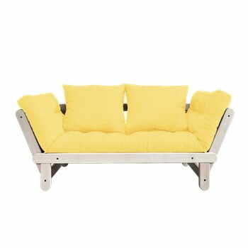 Canapea extensibilă Karup Design Beat Natural/Yellow