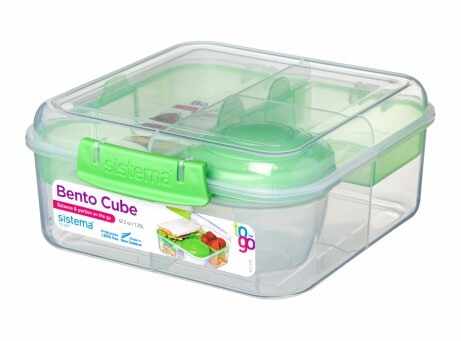 Cutie depozitare alimente Sistema Bento Cube TO GO 1.25 L diverse culori