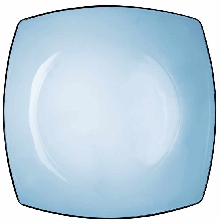 Farfurie intinsa sticla Bormioli Eclissi albastru 27 cm