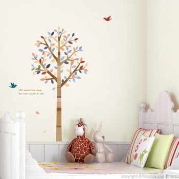 Autocolant Tree and birds