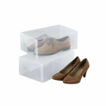 Set 2 cutii pentru depozitarea pantofilor Wenko Pack
