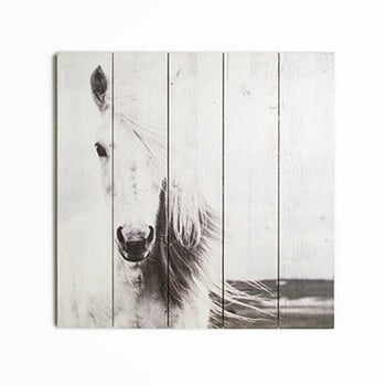 Tablou din lemn Graham & Brown Horse, 50 x 50 cm