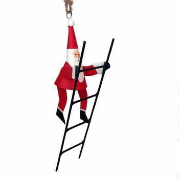Decorațiune suspendată pentru Crăciun G-Bork Santa With Ladder