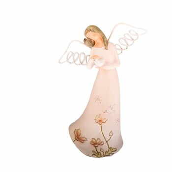 Decorațiune în formă de înger cu porumbel Dakls Angel, înălțime 21 cm