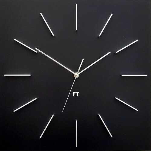 Ceas de perete design Future Time FT1010BK Square black, 40 cm