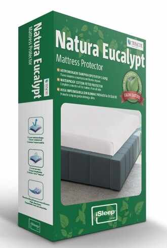 Protectie saltea iSleep Natura Eucalypt 180x200cm impermeabila