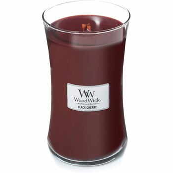 Lumânare parfumată WoodWick, cu aromă de cireșe negre, 110 ore