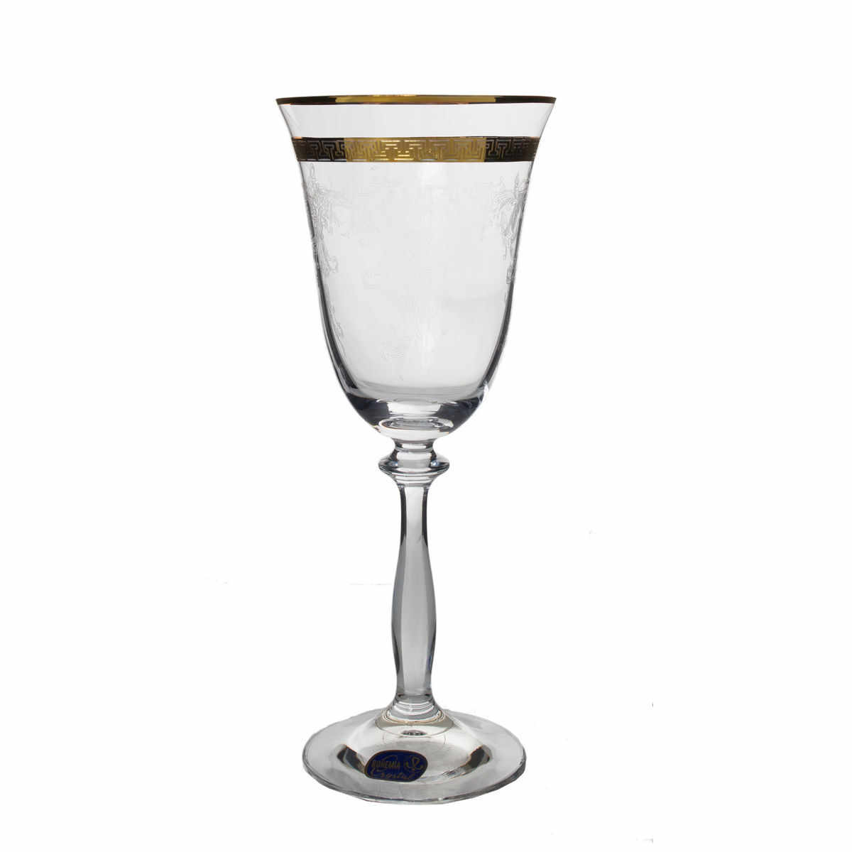 GIULIA Set 6 pahare cristalin decor aur vin 250 ml