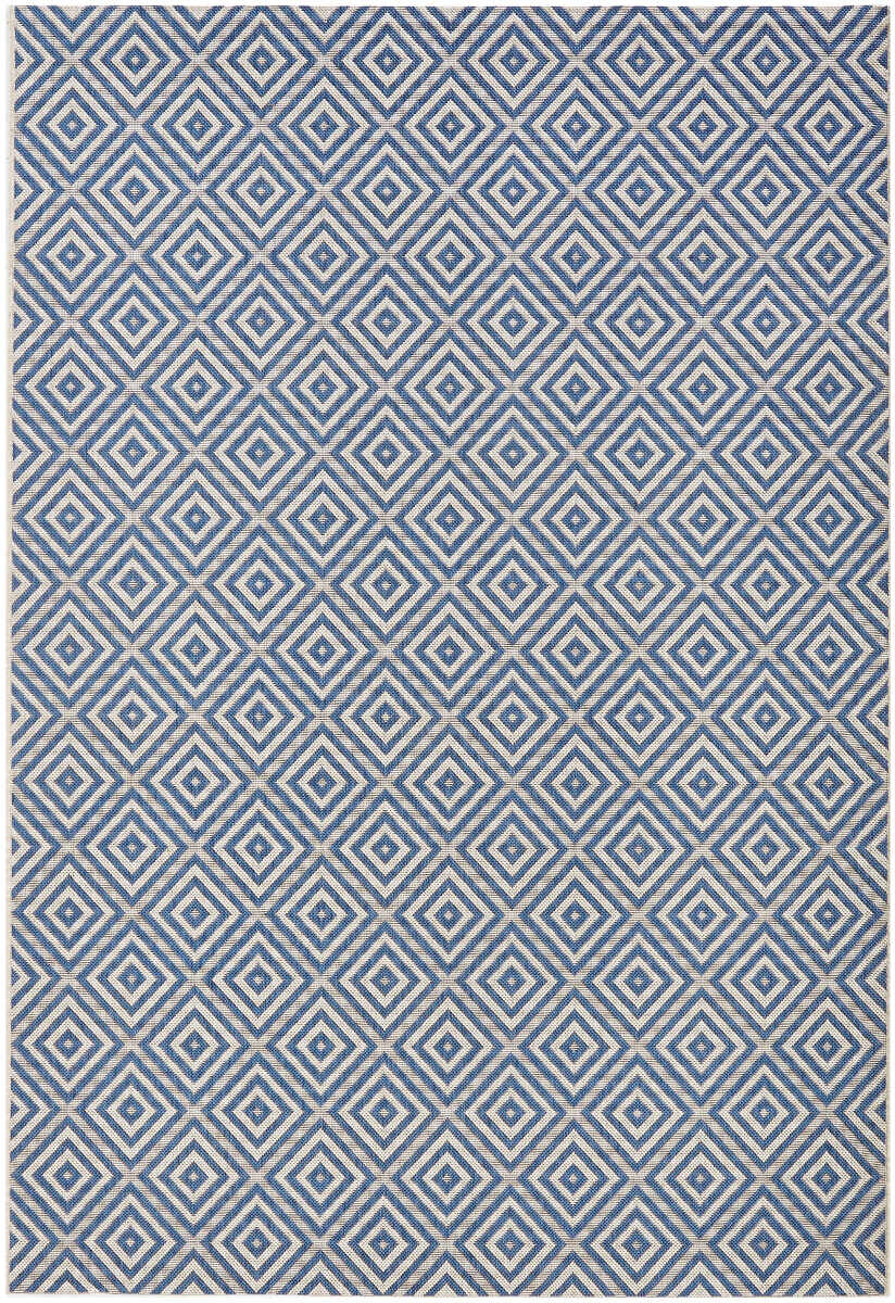 Covor Modern & Geometric Meadow, Albastru, 80x150