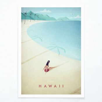 Poster Travelposter Hawaii, A2