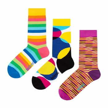 Set 3 perechi de șosete Ballonet Socks Stripy în cutie de cadou, mărime 41 - 46